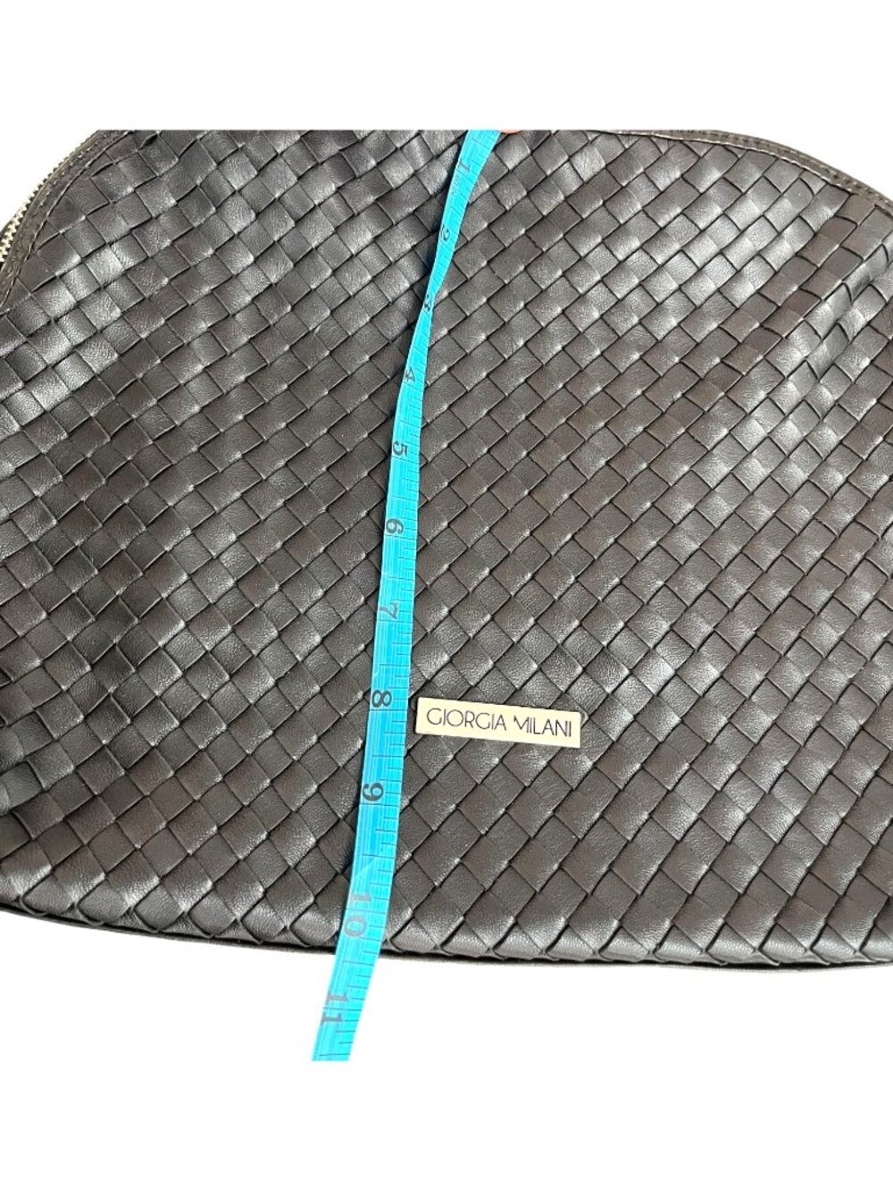 Giorgia Milani Woven Leather Satchel Bag - Picture 2 of 7
